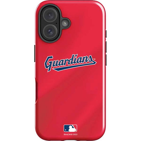 MLB Cleveland Guardians Alternate Road Jersey iPhone 16 Plus Impact Case